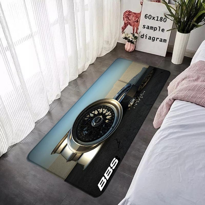 Entrance Doormat B-BBS Wheel Hub Balcony Rugs Living Room Carpet Foot Mats Bath Rug Floor Mat Ideal Gifts Non-slip House Decor