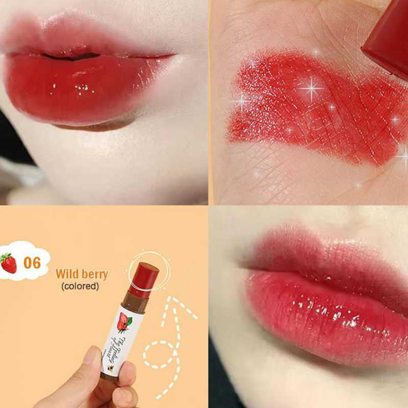 Фруктовый бальзам для губ, увлажняющий, питательный блеск для губ, естественное изменение температуры, цвет помады, дешевая косметика для макияжа, уход за кожей губ