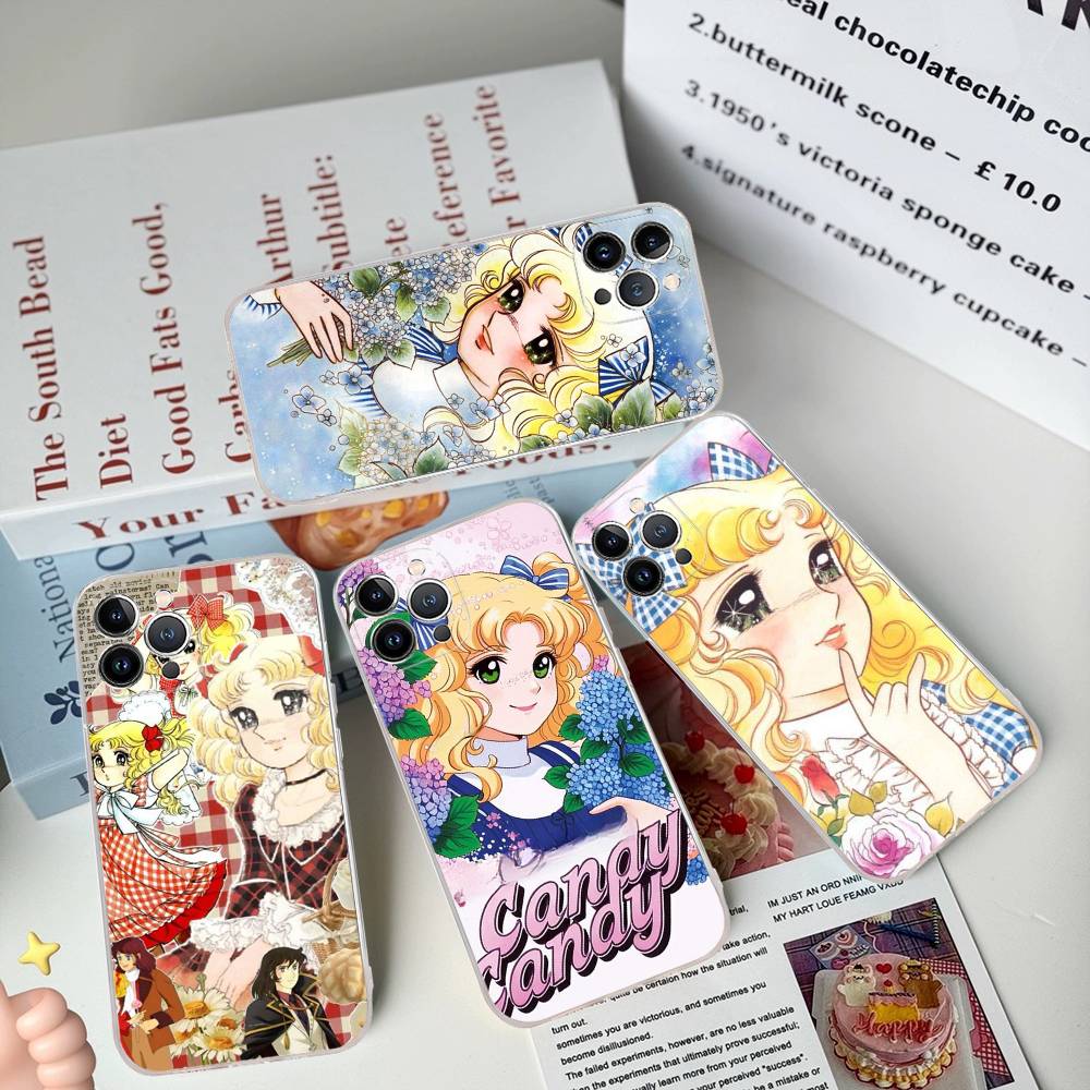 Классический Аниме C-Candy C-Candy Прозрачный Чехол Для Телефона Для IPhone 16 15 14 13 12 11 Pro Max Plus Мягкая Крышка