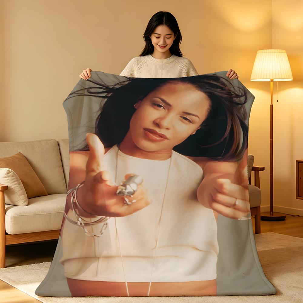 Музыкальная A-Aaliyah Плотное короткое плюшевое одеяло Мягкое, приятное для кожи, для дивана, для сна, в комнате с кондиционером