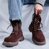 Кожаные ботильоны для мужчин Натуральная кожа Большие размеры Ботинки Высокое качество Дизайнерские Повседневные Формальные Уличные Ботинки Мода Бизнес