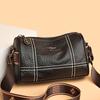 Real Cowhide Women'S Bag Fashion Boston Retro Pillow Bag Simple Fashion Shoulder Messenger Bag