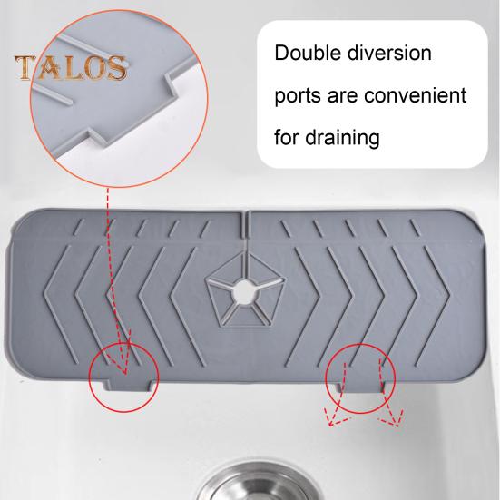 Накладка на смеситель Складной сливной TPR Прочный защитный коврик для столешницы для раковины для отеля