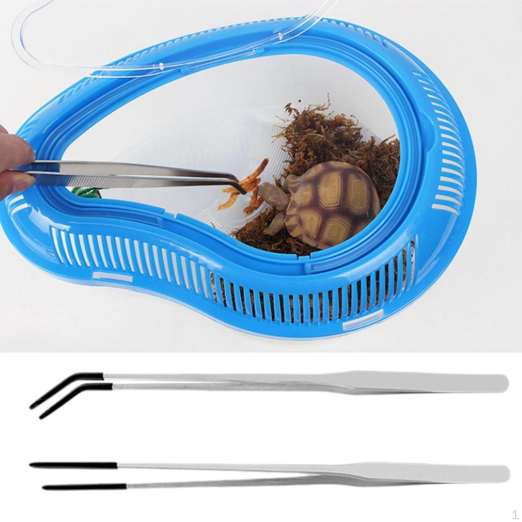 2 шт. Аквариумный пинцет Aquascaping Щипцы для кормления рептилий для аквариума