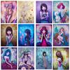 5D DIY Алмазная картина Набор Свежий комикс Красота Искусство Алмазная вышивка Стразы Украшения для дома