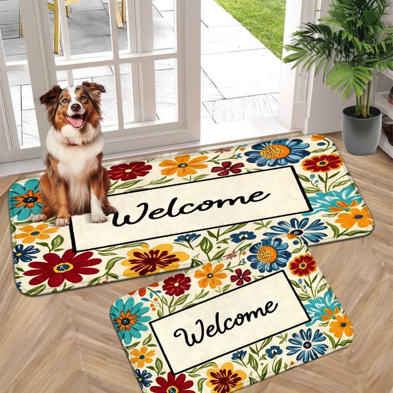 Pastoral Light Luxury Bathroom Bathroom Bathroom General Floor Mat, Study Floor Carpet, Easy To Take Care of Entrance Small Rug