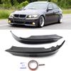 Carbon Fiber Look Car Front Bumper Lip Splitter Winglets Flaps Apron Guard For BMW 3 Series E90 325i 335i Sedan LCI