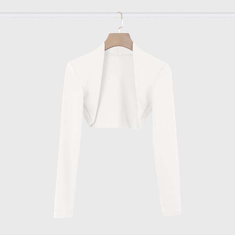 Женский летний кардиган-шаль с длинными рукавами для йоги