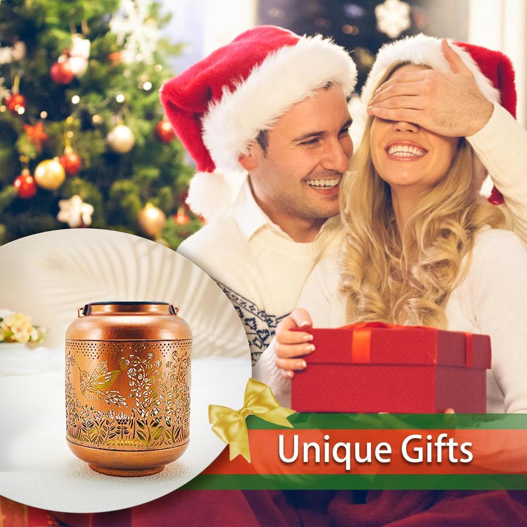 Рождественские подарки для женщин - Колибри Солнечные фонари, Водонепроницаемые светодиодные фонари для улицы для двора, патио, садового декора