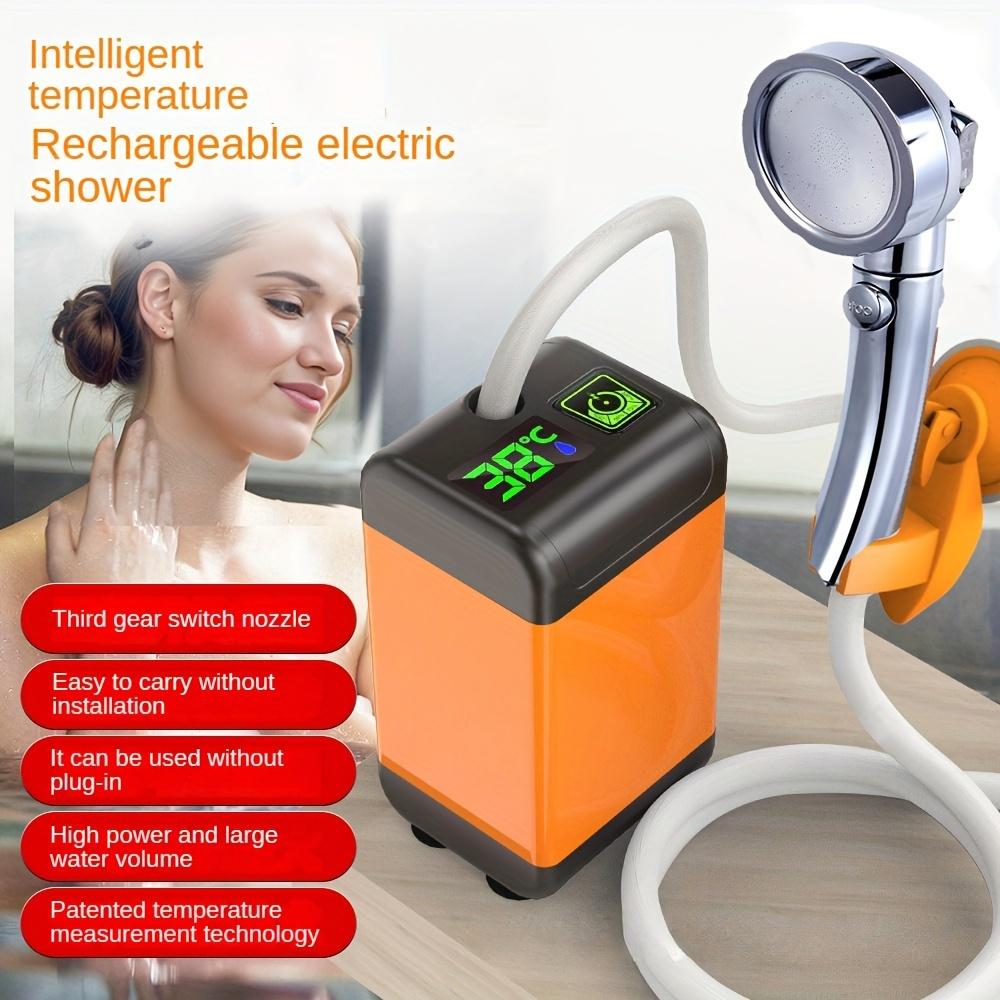 1 шт., артефакт для купания на открытом воздухе, общежитие, домашний портативный душ в сельской местности, интеллектуальный перезаряжаемый электрический душ с температурой