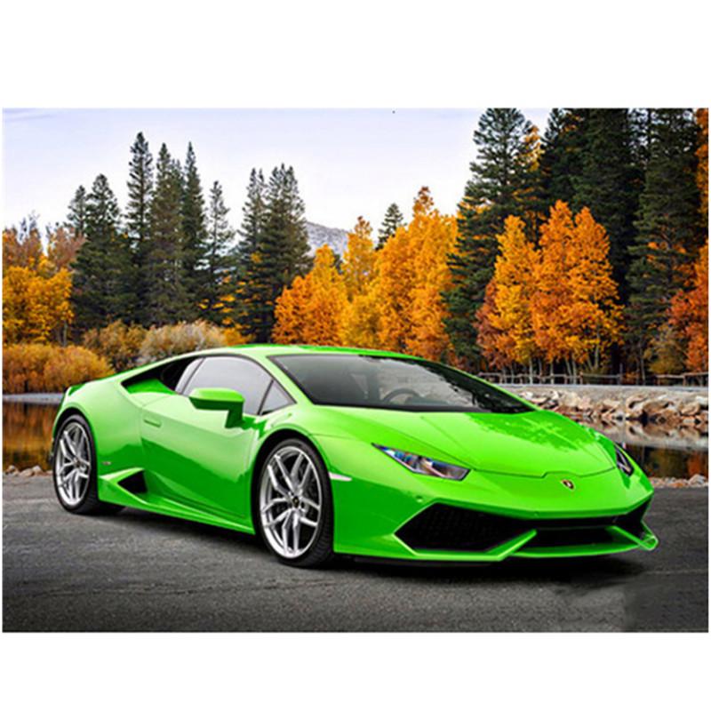 5D DIY Алмазная картина Крутой спортивный автомобиль Алмазная вышивка Наборы для вышивки крестом Домашний декор Подарки ручной работы