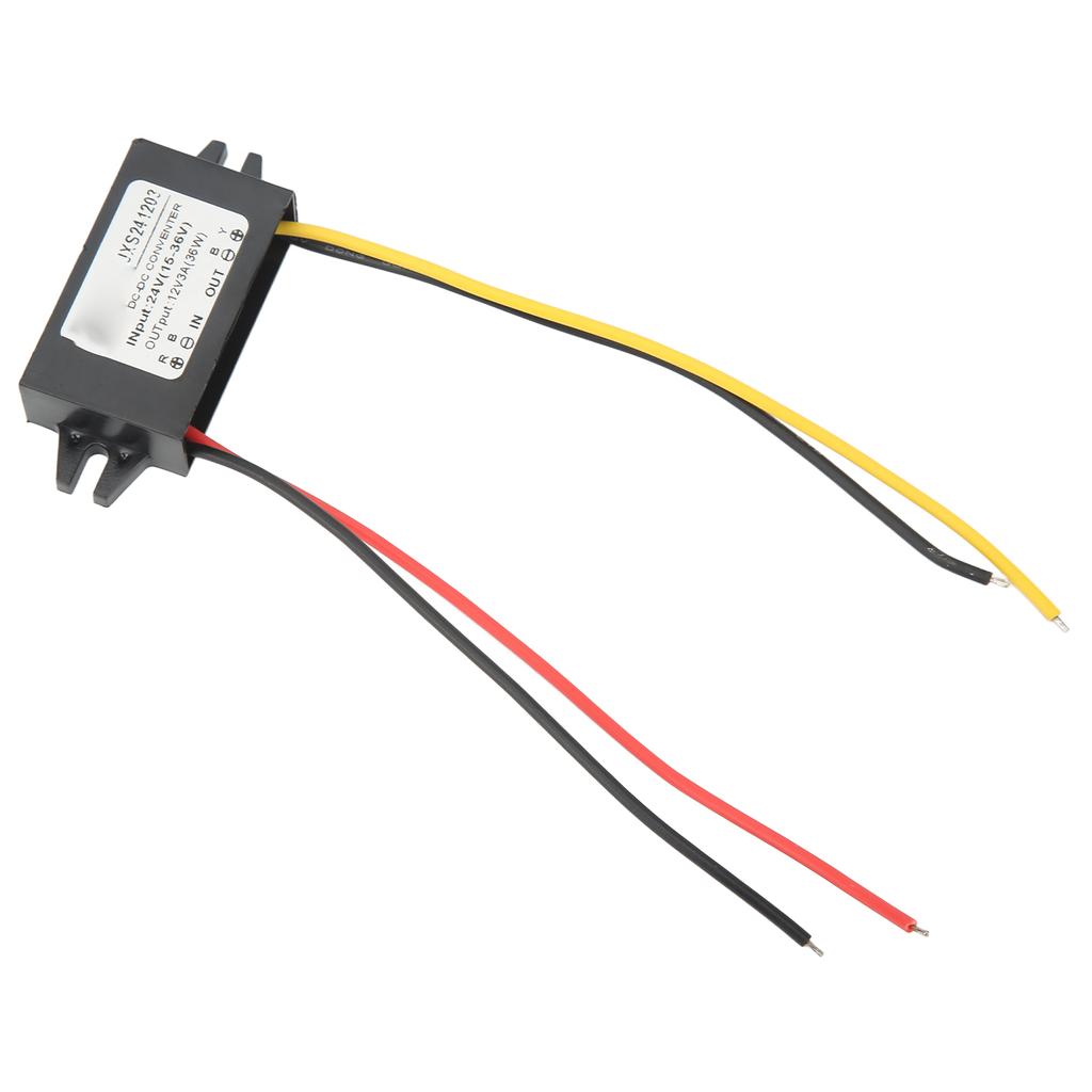 DC Понижающий модуль Ультратонкий Водонепроницаемый PP корпус Высокий коэффициент преобразования Понижающий модуль преобразователя напряжения 24В в 12В