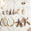 Boho Starfish Shell Drop Earrings for Women Conch Scallop Summer Beach Jewelry Accessories