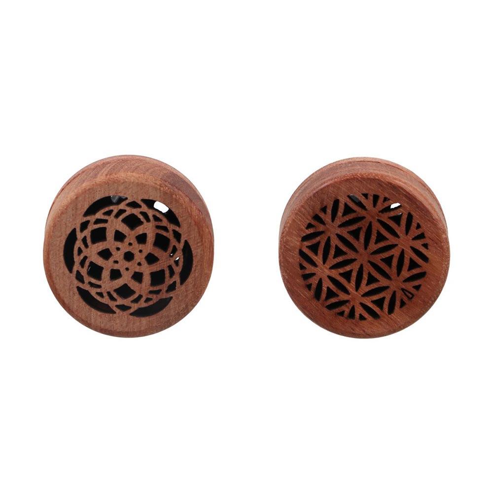 Wooden Wooden Car Diffuser Carved Car Air Freshener Woodsy Decor Car Perfume Clip  Auto Decoration