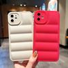 Роскошный однотонный пуховик, противоударный чехол для телефона iPhone 16 15 14 13 12 11 Pro Max XS Max X XR 8 7 Plus SE, бампер, задняя крышка