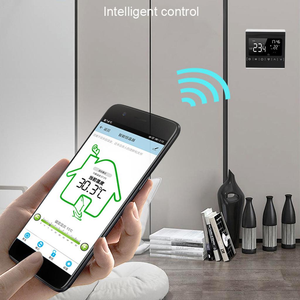Умный WiFi термостат ЖК-дисплей BT управление приложением регулятор температуры электрическое отопление AC85-250V