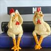 Скульптура курицы из смолы Декоративное искусство для сада и двора Поделка Забавная Декорация для забора дома Фермерский двор Садовый двор Подарок на новоселье