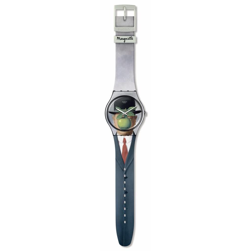 Часы LE FILS DE BY RENE MAGRITTE SWATCH ART JOURNEY 2023 SUOZ350 Black [Swatch] L'HOMME