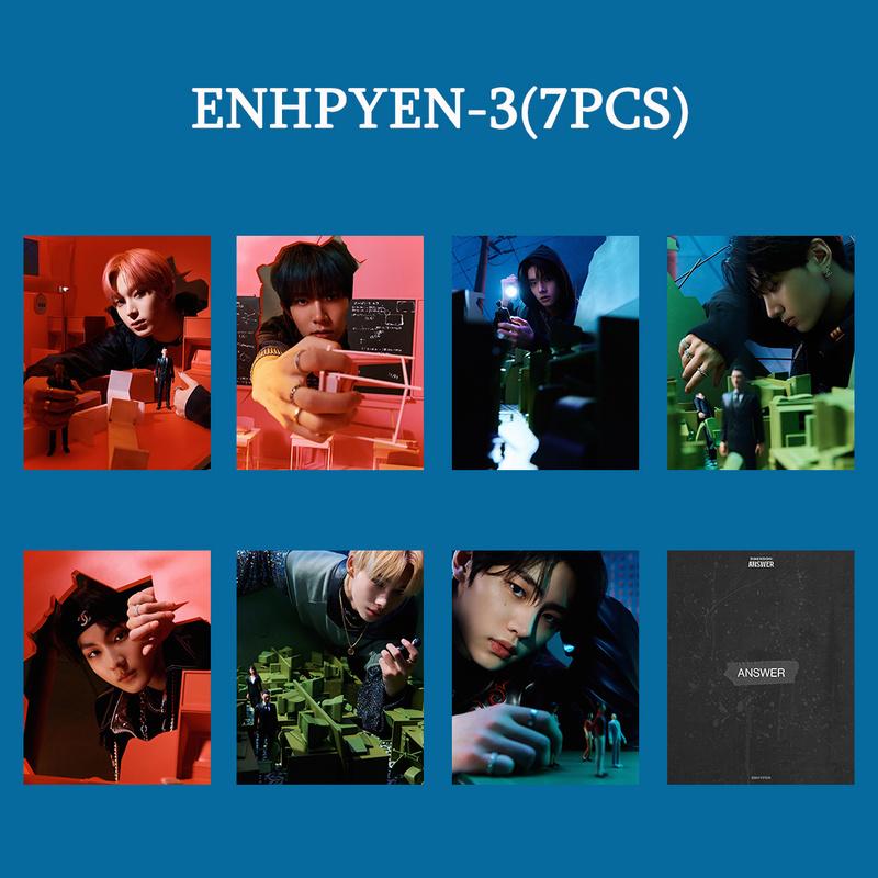 K-POP ENHYPEN DIMENSION ANSWER концептуальная фотокарта для HEESEUNG JAKE JAY JUNGWON NI-KI SUNGHOON SUNOO