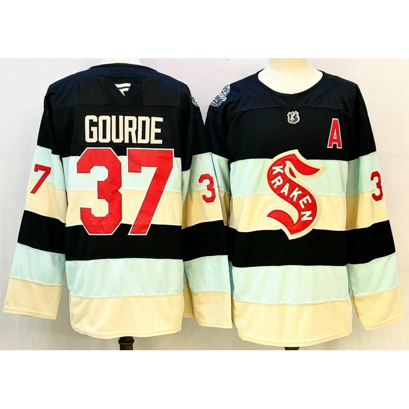 Mens Womens Ice Hockey Practice Jersey Long Sleeve Training Shirt NHL Team Style Utah Grizzlies Devils Kraken Blue Jackets