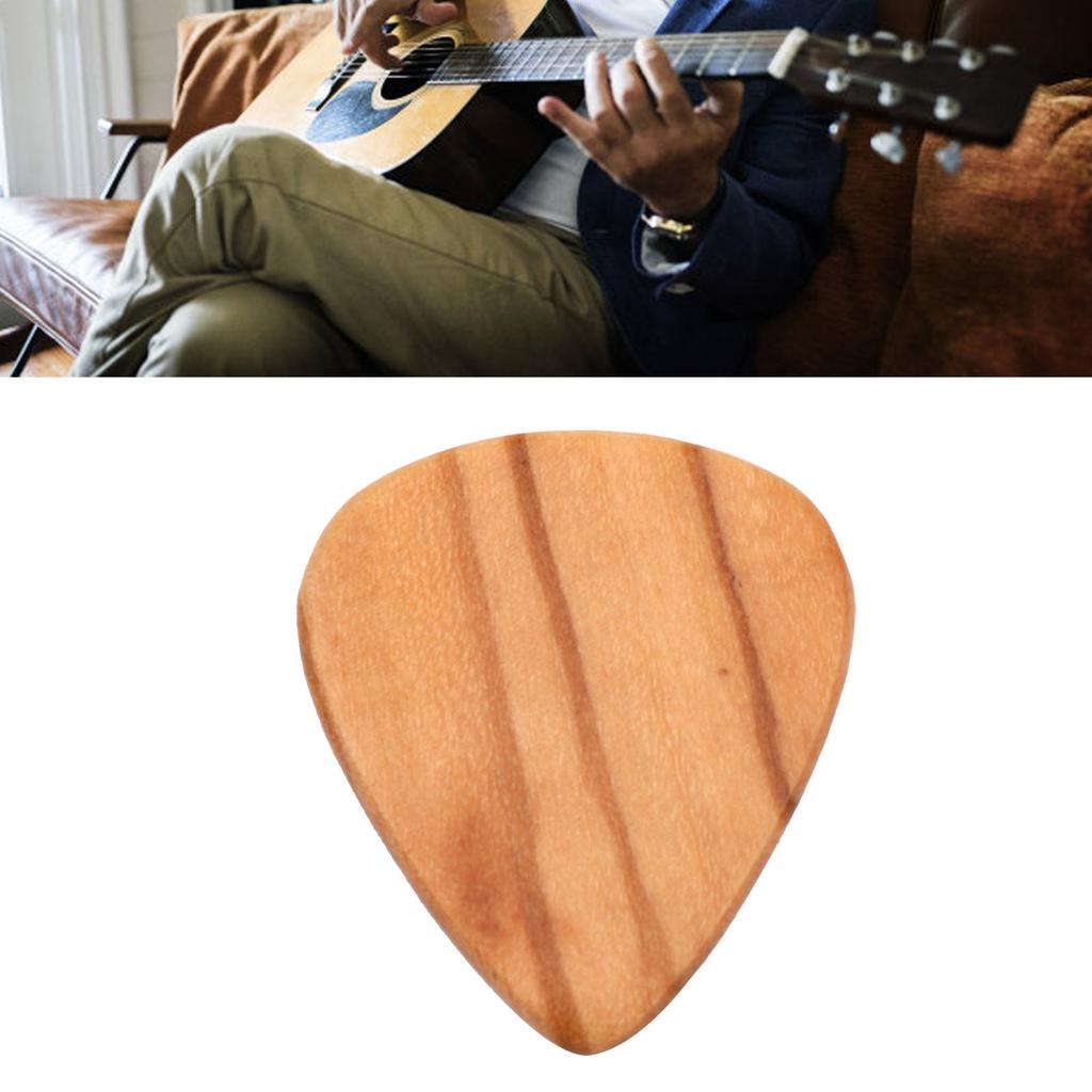 Гитарный медиатор из оливкового дерева, удобный и удобный медиатор для акустической гитары для укулеле и баса