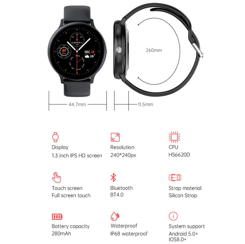 Smart Watch Men Bluetooth Call Play Music Fitness Bracelet Smartwatch Women IP67 Full Touch Sport Digital Watch For Android IOS