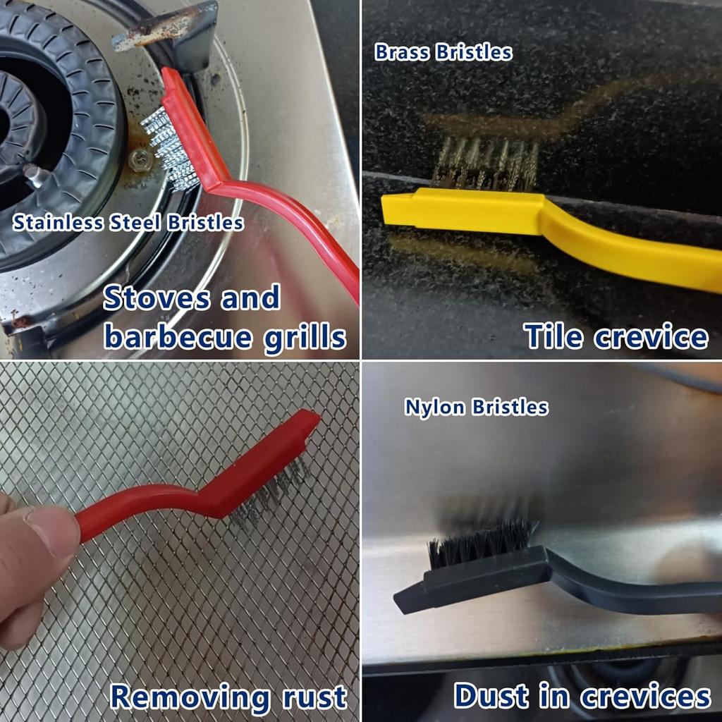 Crevice Cleaning Brush,Gap Cleaning Brush with Long Handle,Small Gap Cleaning Brush for Bathroom Kitchen Toilet Water Cup Bottle and Window Groove