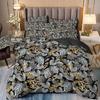 3D Цифровая печать Роскошный Пододеяльник с Растениями и Цветами Трехпредметный Наволочки Постельное белье