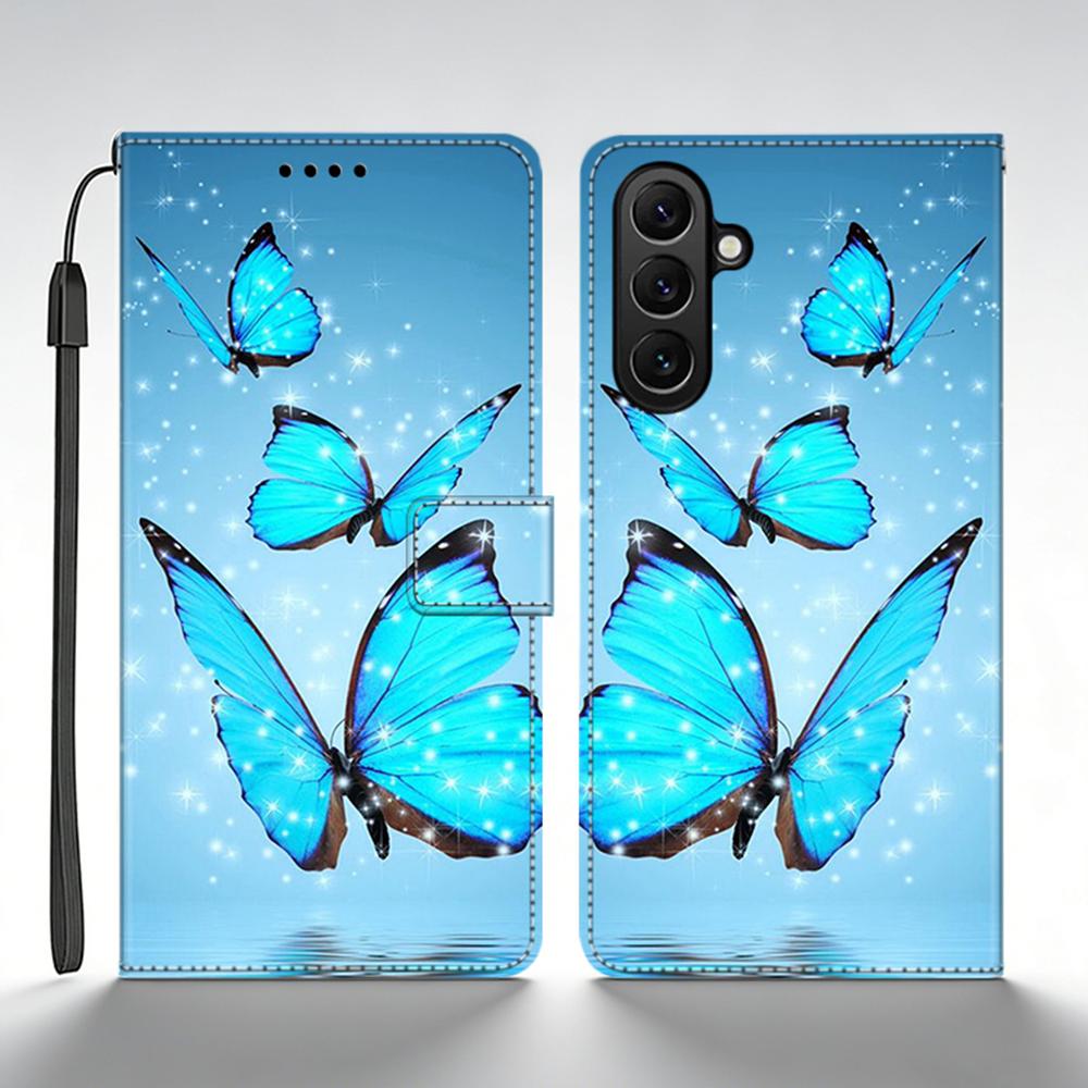 Чехол для Samsung A36 Крутой кожаный чехол-книжка с кошельком для Samsung Galaxy A36 5G Чехол из мягкого силикона Чехол-книжка Coque Fundas Shell