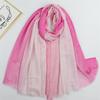 180*90Cm Viscose Scarves for Women Plain Zig Zag Gradient Fringe Shawls And Wraps Pashmina Stole Bufandas Muslim Hijab Sjaal New