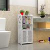 Многоярусная напольная полка для ванной комнаты и боковой шкаф для хранения