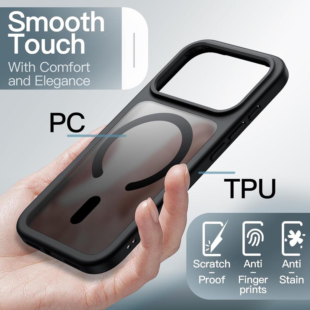 Магнитный чехол для Magsafe iPhone 17 Pro Max Air 16E 16 E 15 Plus 14 13 12 11 Mag Safe Полупрозрачный Матовый Минималистичный Противоударный Чехол для Телефона Аксессуары