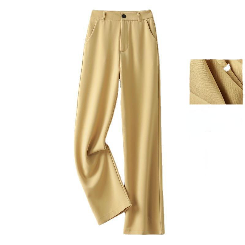 New Arrival Women's Straight Leg Suit Pants To Show Your Height, High-end Luxury Counter Boutique