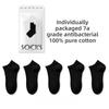 5 Pairs of Female Summer Thin Cotton 7A Antibacterial Antiodor Sweat Absorbing Breathable Shallow Mouth Boat Socks