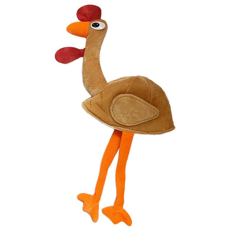 Thanksgiving Cartoon Turkey Plush Hat Decoration
