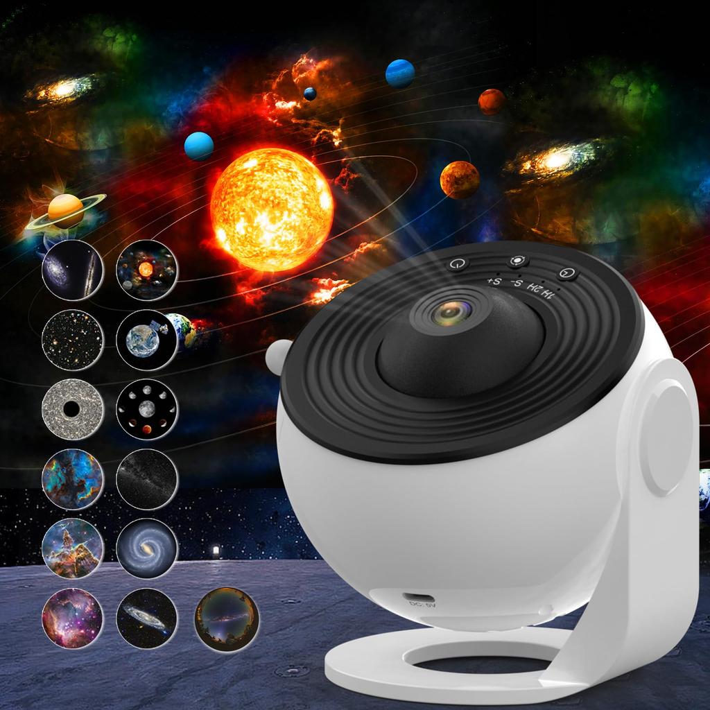 Planetarium Projector Star Night Light Galaxy Projector for Bedroom 360 Degree Rotation Galaxy Night Light 13 Galaxy Projection