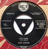 7-дюймовая пластинка DON GIBSON Too Soon 45RCA1073 RCA 1958 UK CountryFolk Б/у