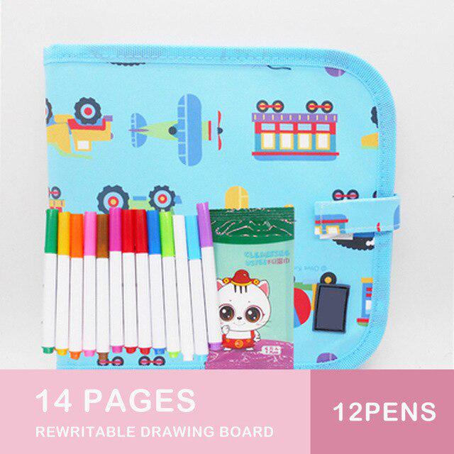 Мягкая меловая доска, волшебная доска, набор для рисования, моющиеся акварельные ручки, детская образовательная игрушка