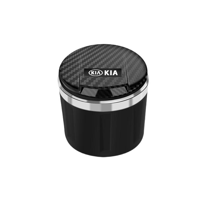 AANK1 Car Ashtray LED light Ceramic lining Ashtrays Accessories For KIA EV6 Stinger RIO Sorento Picanto Ceed Borrego Syros K4 K5 K8 K9