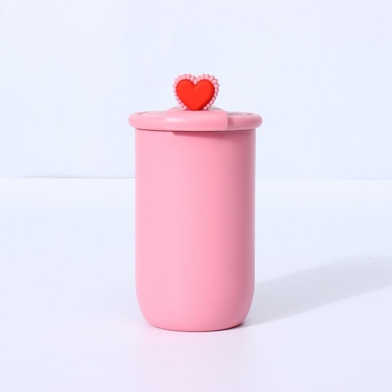 304 Stainless Steel Vacuum Insulated Kids Cartoon Water Bottle 460ml Portable Leakproof Travel Cup Children Students