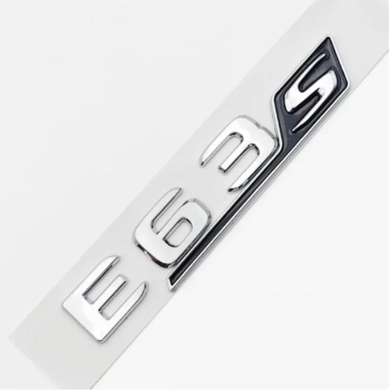 3D ABS E63 E63S Logo Emblem Decal Car Rear Trunk Badge Sticker
