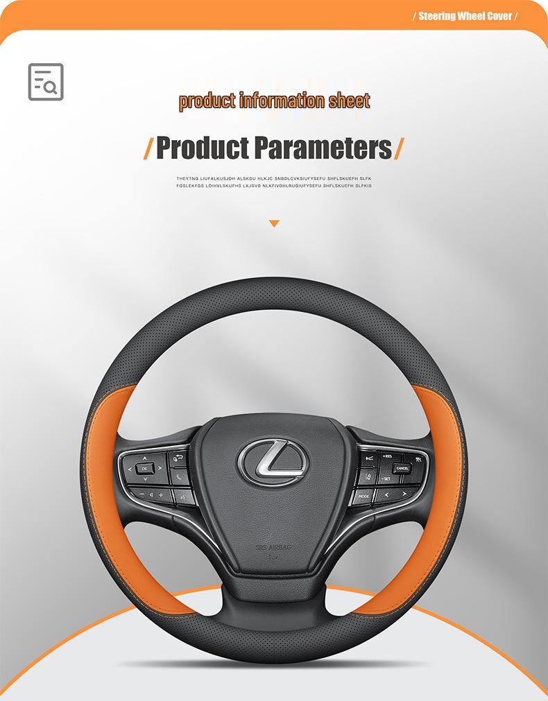 Ultra-Thin Steering Wheel Cover for Lexus ES, UX, LS, RX, LX, LC, GX, NX Models