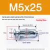 Заклепка типа фонарь M4, расширительная гайка для листового металла и железной пластины