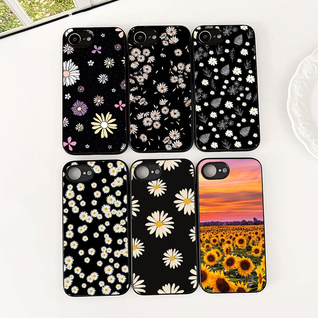 Sunflower Fresh Little Daisy Flower Phone Case for Apple iPhone 17 16 14 15 Plus Pro Max 16E ProMax + 15Plus 15+ 16+ Cover