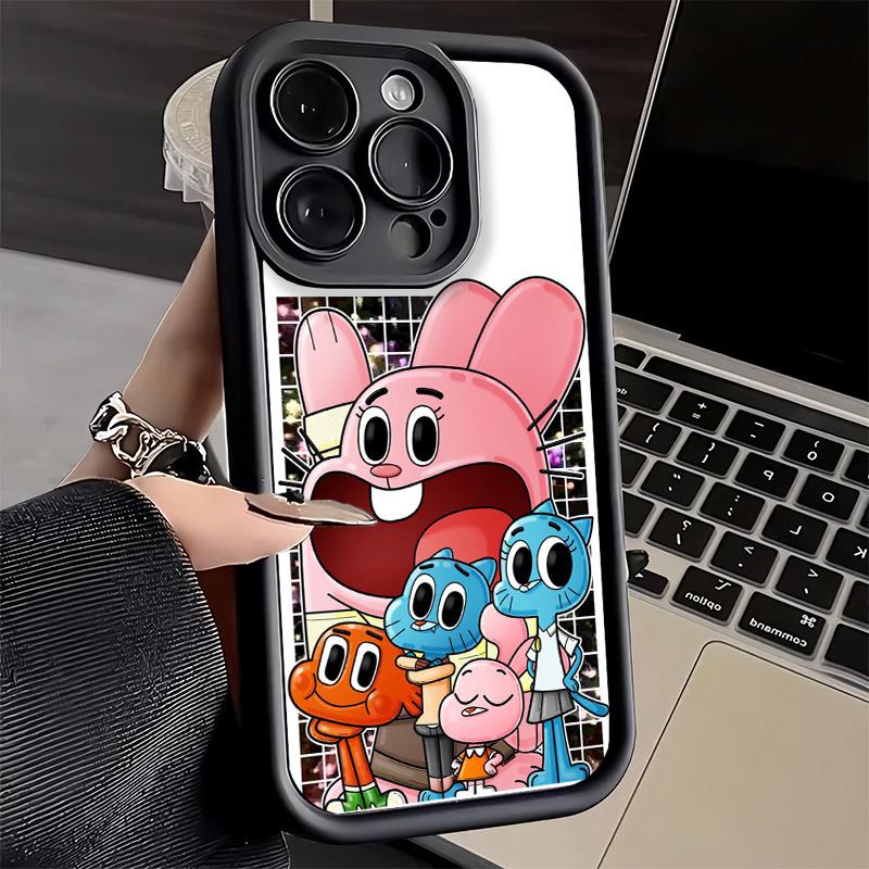 Чехол для телефона iPhone 17 Air 16E 15 16 Pro Max A-Amazings G-Gumballs Cover 14 Plus 13 12 Mini Мягкий силиконовый чехол Fundas