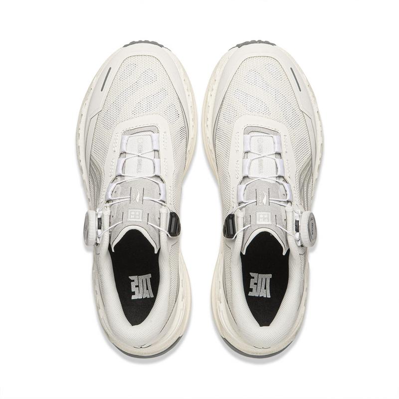 Li Ning Arc Ace 3 Отражающие Амортизация Отскок Трендовые Спортивные Кроссовки Женские Кроссовки Шампанское Белый AZGW310-5
