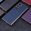 Luxury Magnetic Carbon Fiber Pattern Plating Case for Samsung Galaxy Z Fold 7 6 5 4 3 5G Shockproof Wireless Fast Charging Cover