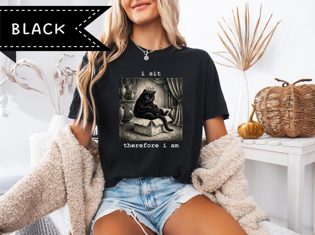 witchy shirt, grunge shirt, neurodivergent joke, TikTok cat shirt, cat dad t shirt, weird cat shirt, goofy ahh t-shirt, retro shirt