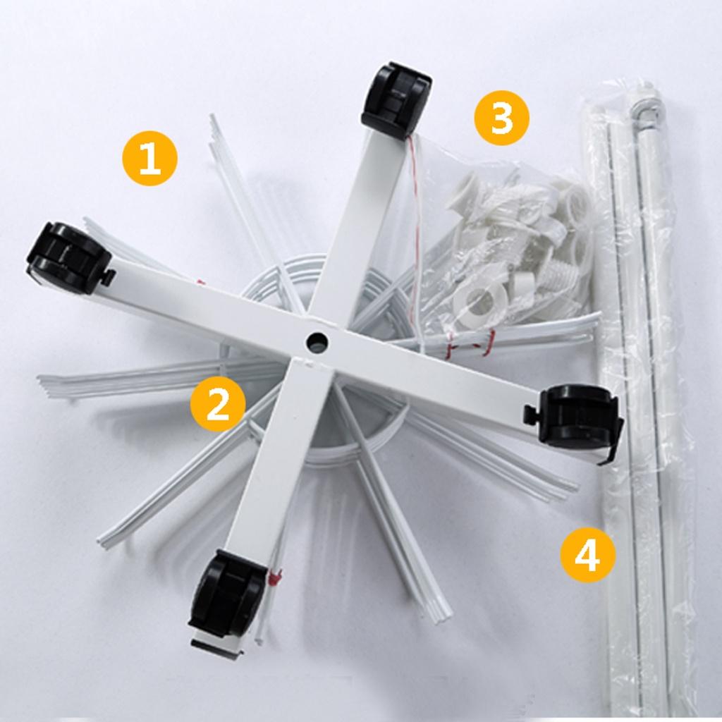 7-уровневая стойка для демонстрации носков, шляп, кепок, париков, шарфов, браслетов, подвесок с 70 крючками. Полка-стойка. Белая/Черная. Новая. Вращающаяся стойка