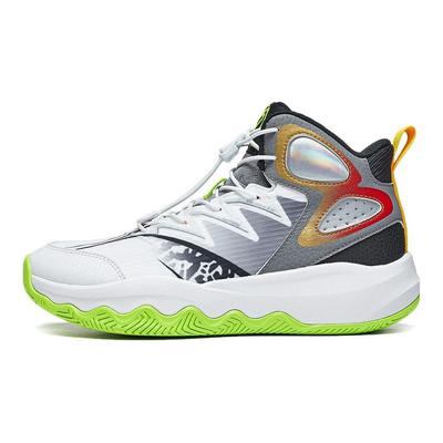 Баскетбольные кроссовки Li Ning Primary 3.0 V2 Night Glow для детей, стандартные, белые, гравийно-серые, черные YKBT074-5